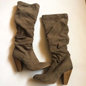 Charlotte Russe Ruched Pointed Toe Boots